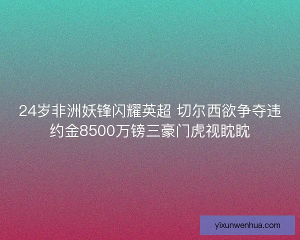 24岁非洲妖锋闪耀英超 切尔西欲争夺违约金8500万镑三豪门虎视眈眈 24岁非洲妖锋闪耀英超 切尔西欲争夺违约金8500万镑三豪门虎视眈眈